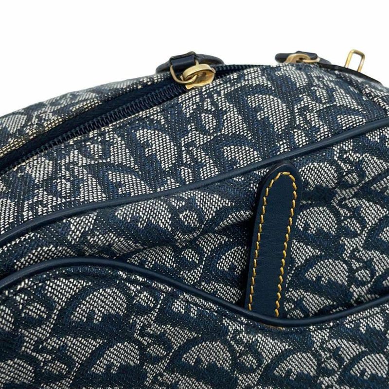 クリスチャン・ディオール ハンドバッグ トロッター キャンバス レザー Christian Dior ボストンバッグ