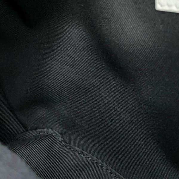 ルイヴィトン ボディバッグ モノグラム・シャドウ ラッシュ・バムバッグ M25227 LOUIS VUITTON ウエストバッグ 白