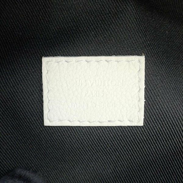 ルイヴィトン ボディバッグ モノグラム・シャドウ ラッシュ・バムバッグ M25227 LOUIS VUITTON ウエストバッグ 白