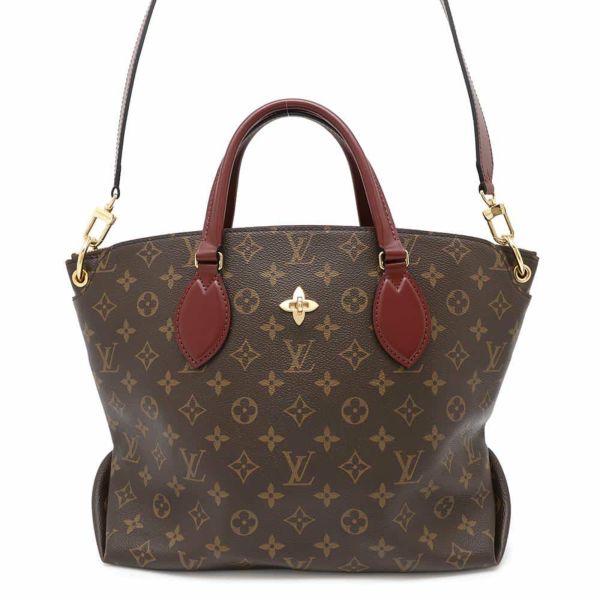 ルイヴィトン ハンドバッグ モノグラム フラワージップドトート M44348 LOUIS VUITTON 2way