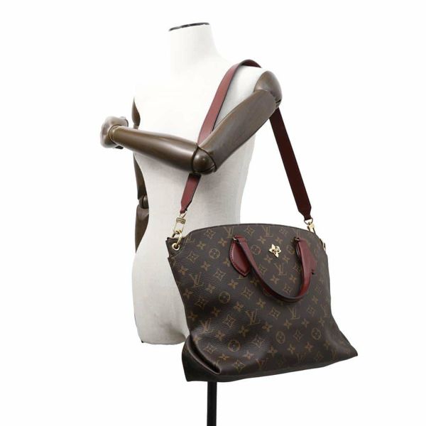 ルイヴィトン ハンドバッグ モノグラム フラワージップドトート M44348 LOUIS VUITTON 2way
