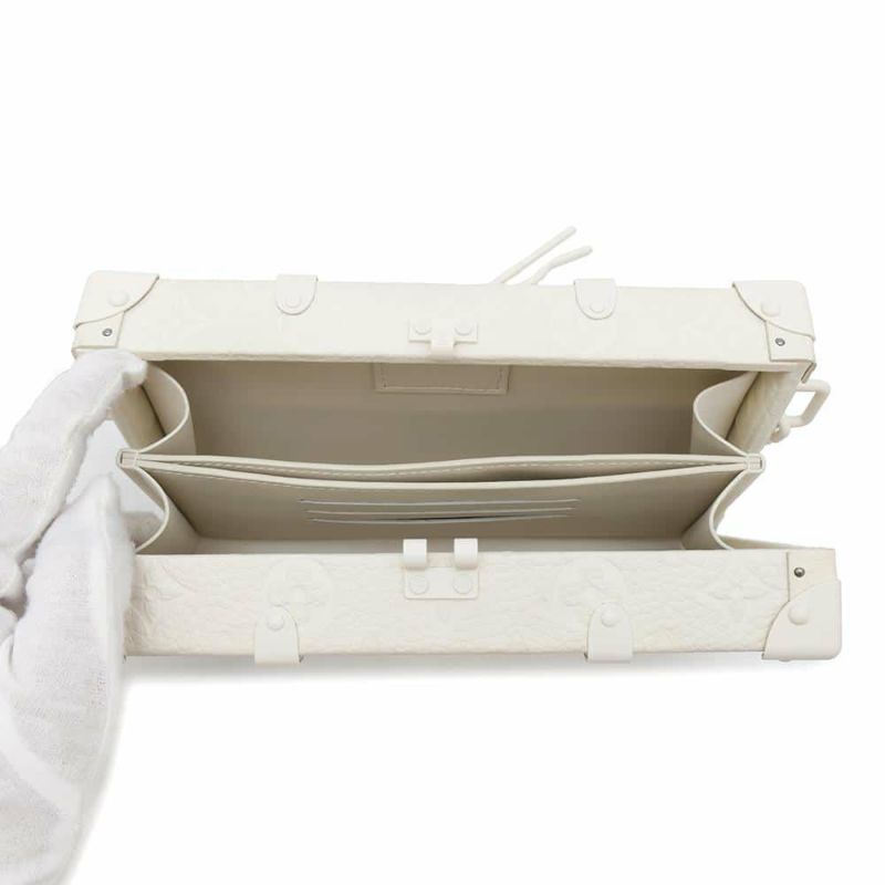 ルイヴィトン クラッチバッグ モノグラム・トリヨン ウォレットトランク M20153 LOUIS VUITTON 白