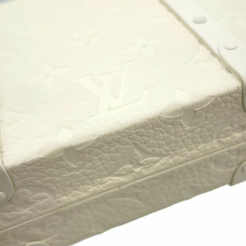 ルイヴィトン クラッチバッグ モノグラム・トリヨン ウォレットトランク M20153 LOUIS VUITTON 白