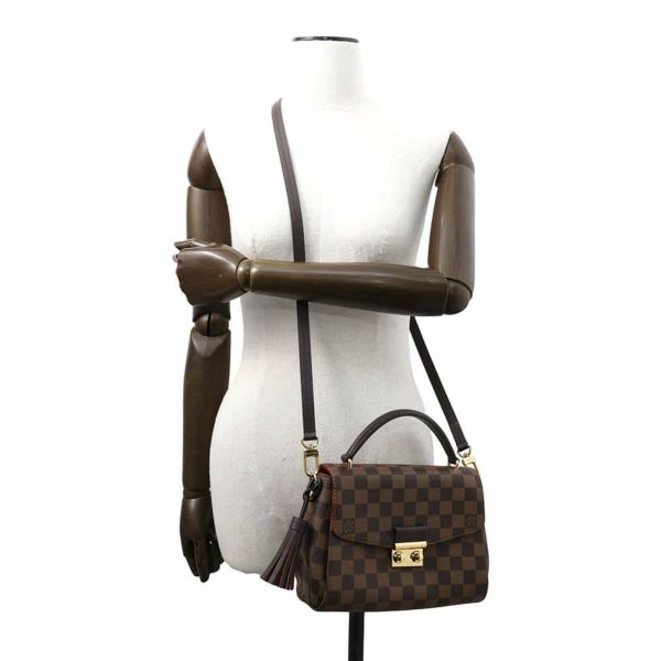 ルイヴィトン ハンドバッグ ダミエ・エベヌ クロワゼット N53000 2way