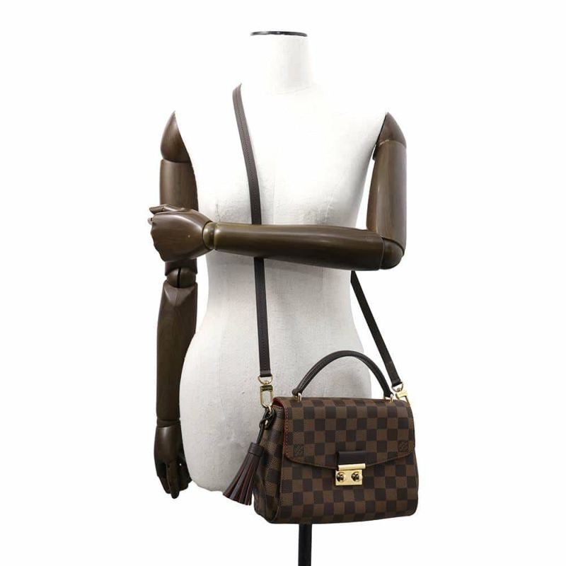 ルイヴィトン ハンドバッグ ダミエ・エベヌ クロワゼット N53000 2way