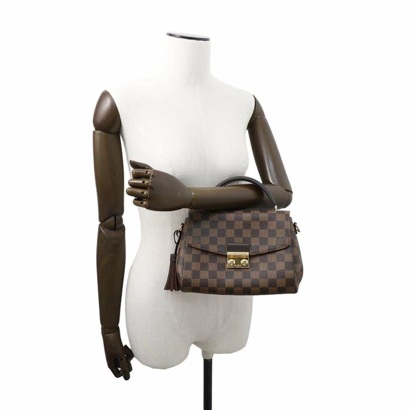 ルイヴィトン ハンドバッグ ダミエ・エベヌ クロワゼット N53000 2way