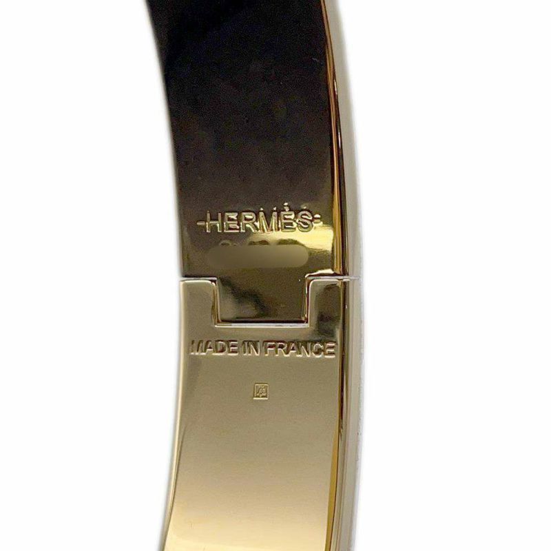 エルメス ブレスレット クリック H クリッククラックPM ホワイト/ゴールド金具 HERMES アクセサリー