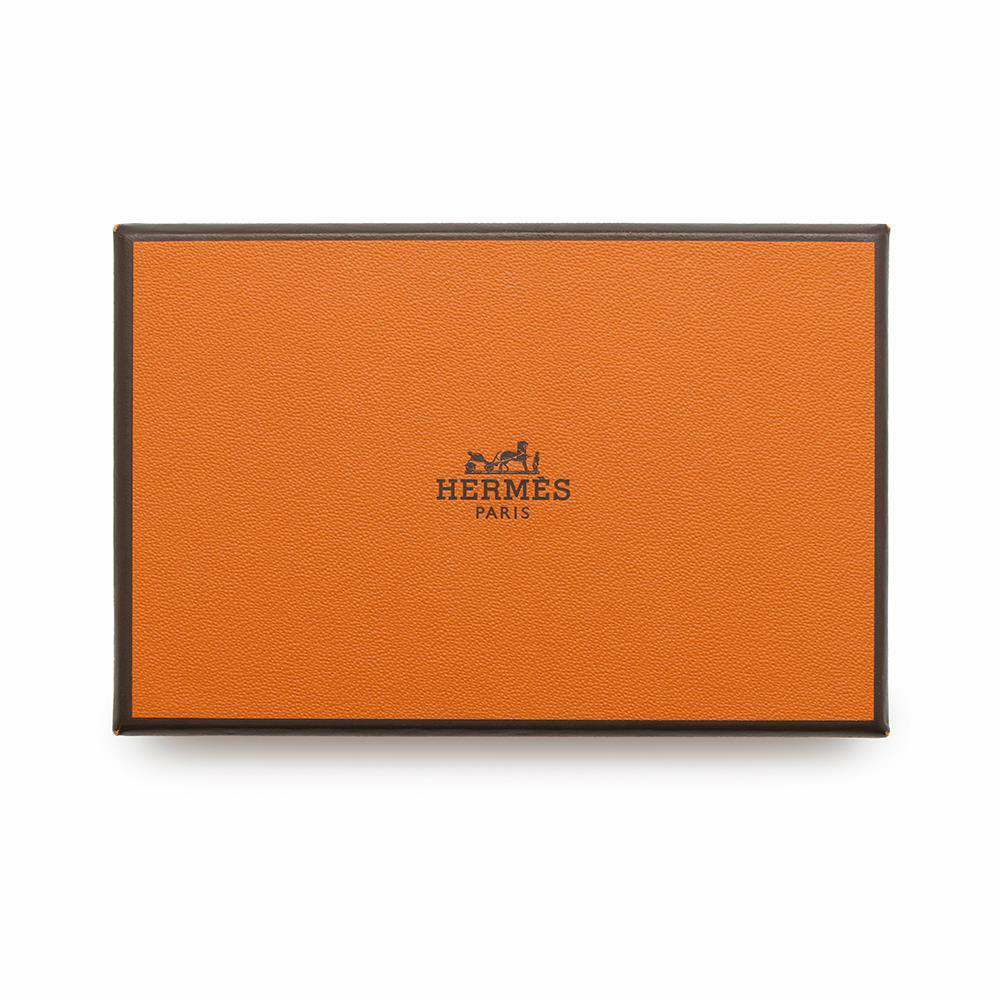 エルメス キーホルダー Hタトゥアージュ ブルーイドラ/シルバー金具 レザー HERMES チャーム