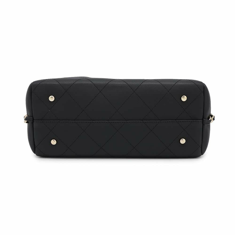 シャネル トートバッグ マトラッセ ココマーク ショッピングバッグ スモール ブルスキン AS0355 CHANEL 黒