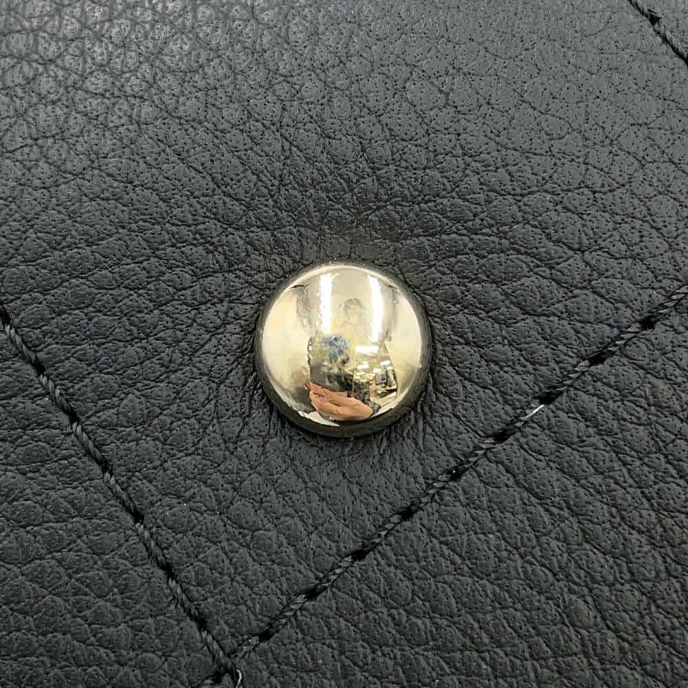 シャネル トートバッグ マトラッセ ココマーク ショッピングバッグ スモール ブルスキン AS0355 CHANEL 黒