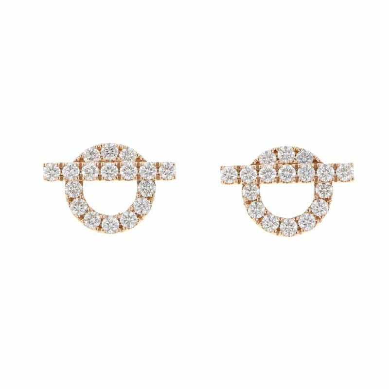 エルメス ピアス フィネス ピアス ダイヤモンド34P 0.92ct K18PGピンクゴールド HERMES ジュエリー