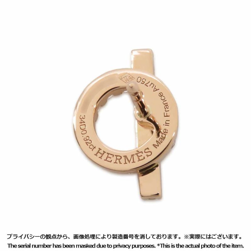 エルメス ピアス フィネス ピアス ダイヤモンド34P 0.92ct K18PGピンクゴールド HERMES ジュエリー