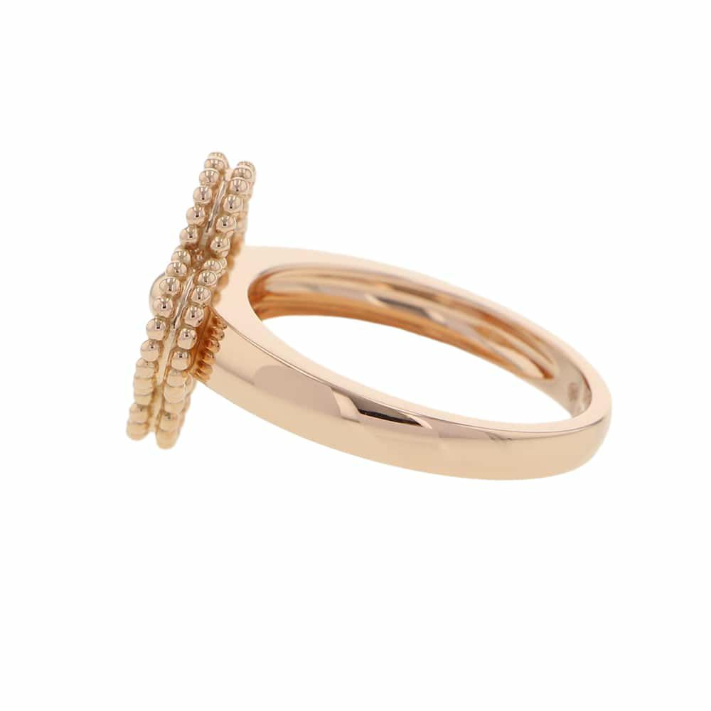 ヴァンクリーフ&アーペル リング ヴィンテージ アルハンブラ リング ダイヤモンド約0.48ct K18PG リングサイズ53 VCARP2R400