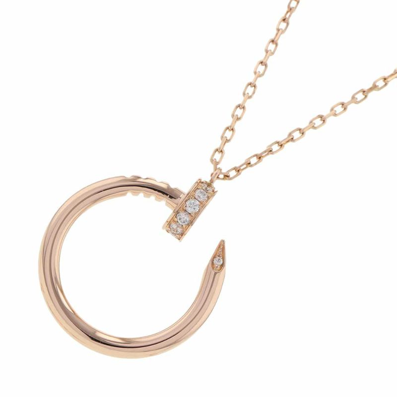 カルティエ ネックレス ジャストアンクル ネックレス ダイヤ 14P 0.12ct K18PGピンクゴールド B7224887 Cartier ジュエリー