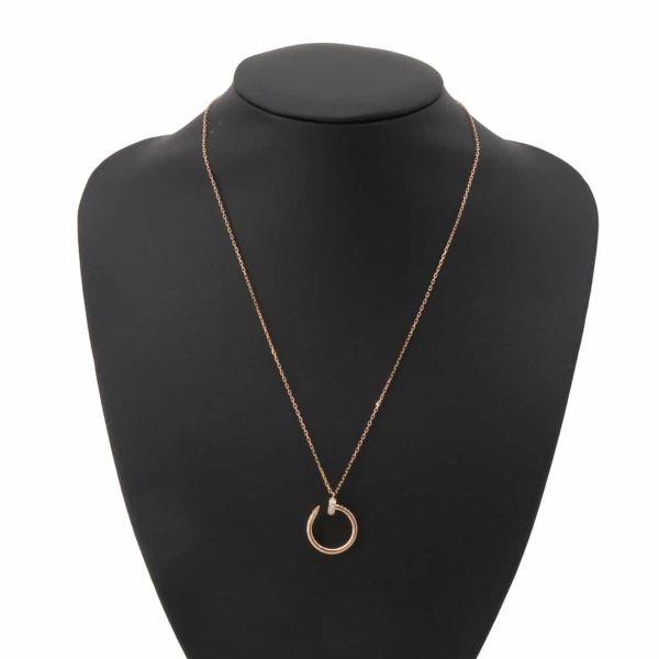 カルティエ ネックレス ジャストアンクル ネックレス ダイヤ 14P 0.12ct K18PGピンクゴールド B7224887 Cartier ジュエリー