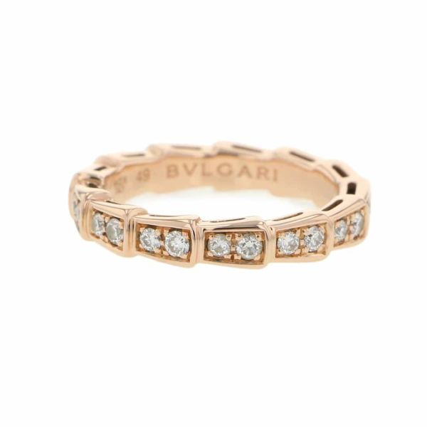 ブルガリ リング セルペンティ ヴァイパー リング ダイヤモンド 0.41ct K18PGピンクゴールド リングサイズ49 349701 BVLGARI 指輪