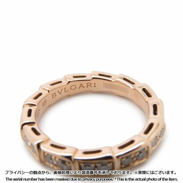 ブルガリ リング セルペンティ ヴァイパー リング ダイヤモンド 0.41ct K18PGピンクゴールド リングサイズ49 349701 BVLGARI 指輪