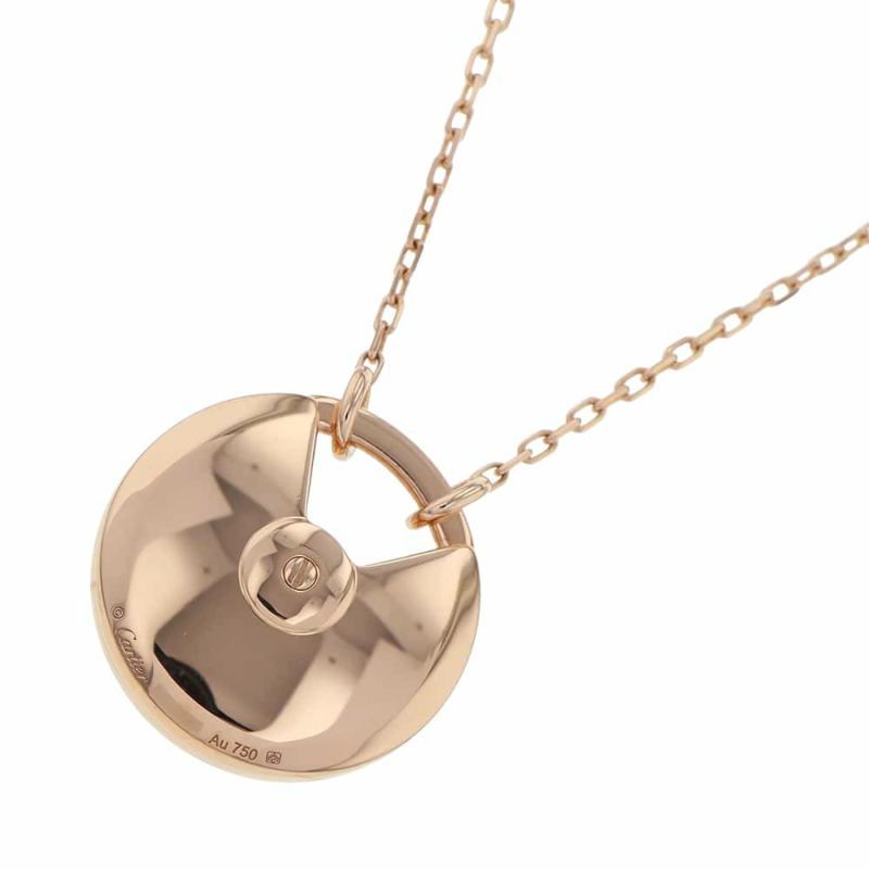 カルティエ ネックレス アミュレットドゥカルティエ ネックレス SM オニキス ダイヤモンド1P 0.09ct K18PG B7224558