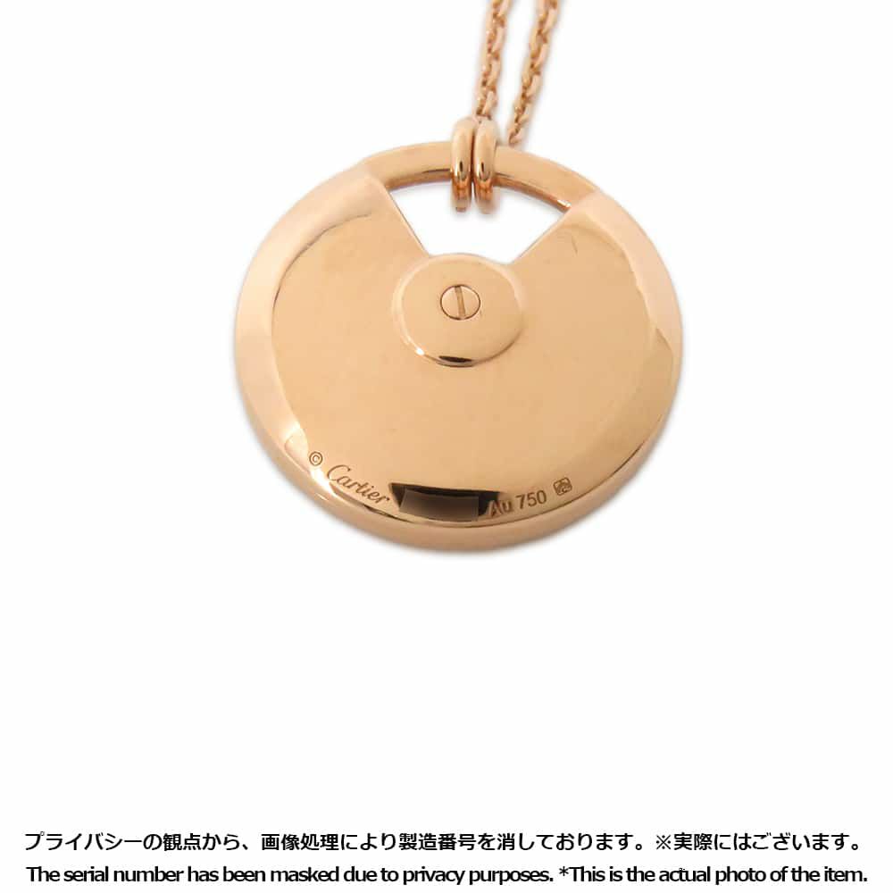 カルティエ ネックレス アミュレットドゥカルティエ ネックレス SM オニキス ダイヤモンド1P 0.09ct K18PG B7224558