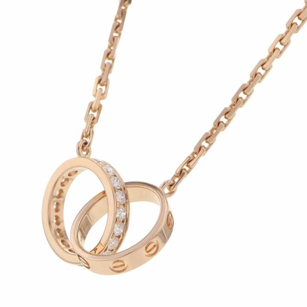 カルティエ ネックレス ベビーラブ ラブネックレス セミパヴェ ダイヤモンド18P 計0.22ct K18PG B7013900 Cartier ジュエリー