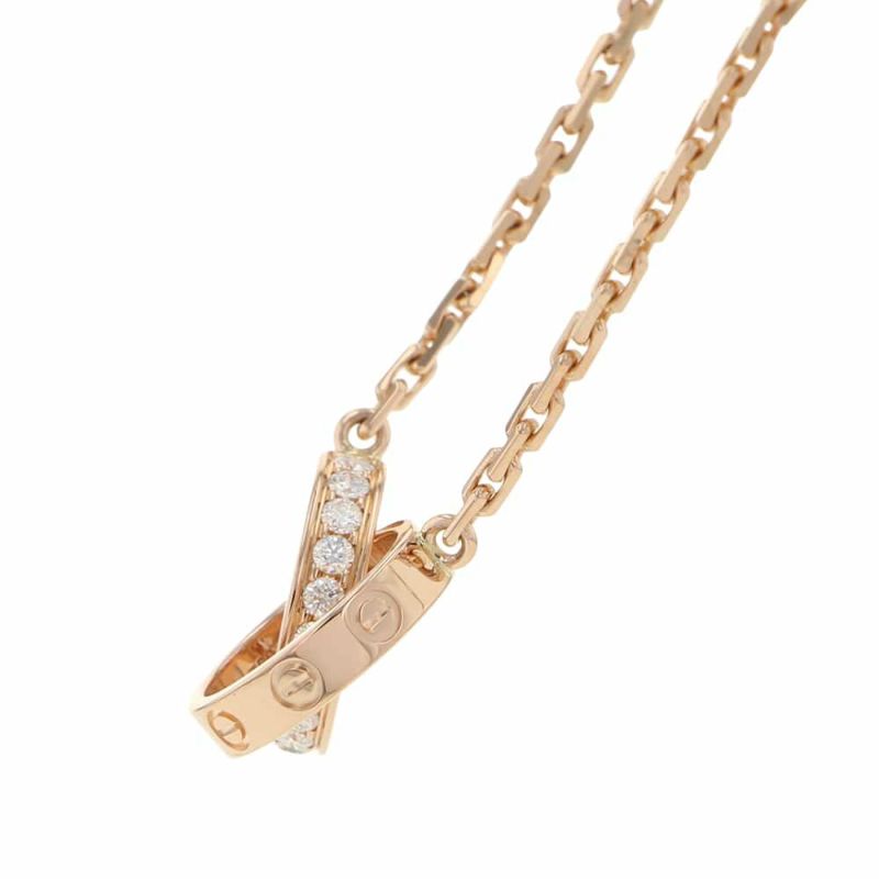カルティエ ネックレス ベビーラブ ラブネックレス セミパヴェ ダイヤモンド18P 計0.22ct K18PG B7013900 Cartier ジュエリー