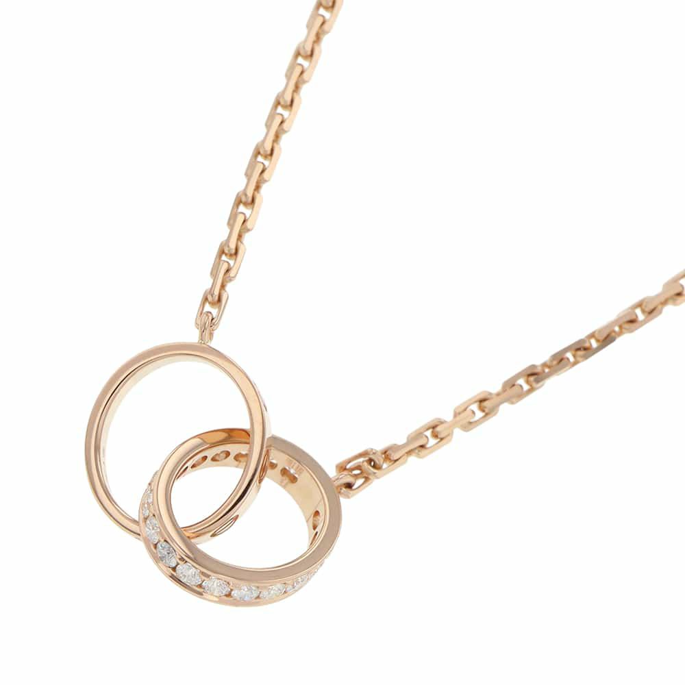 カルティエ ネックレス ベビーラブ ラブネックレス セミパヴェ ダイヤモンド18P 計0.22ct K18PG B7013900 Cartier ジュエリー