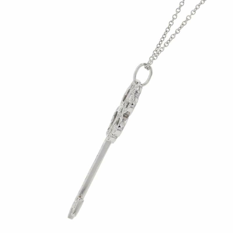 ティファニー ネックレス クアトラハートキー ダイヤモンド Pt950プラチナ Tiffany&Co. ジュエリー