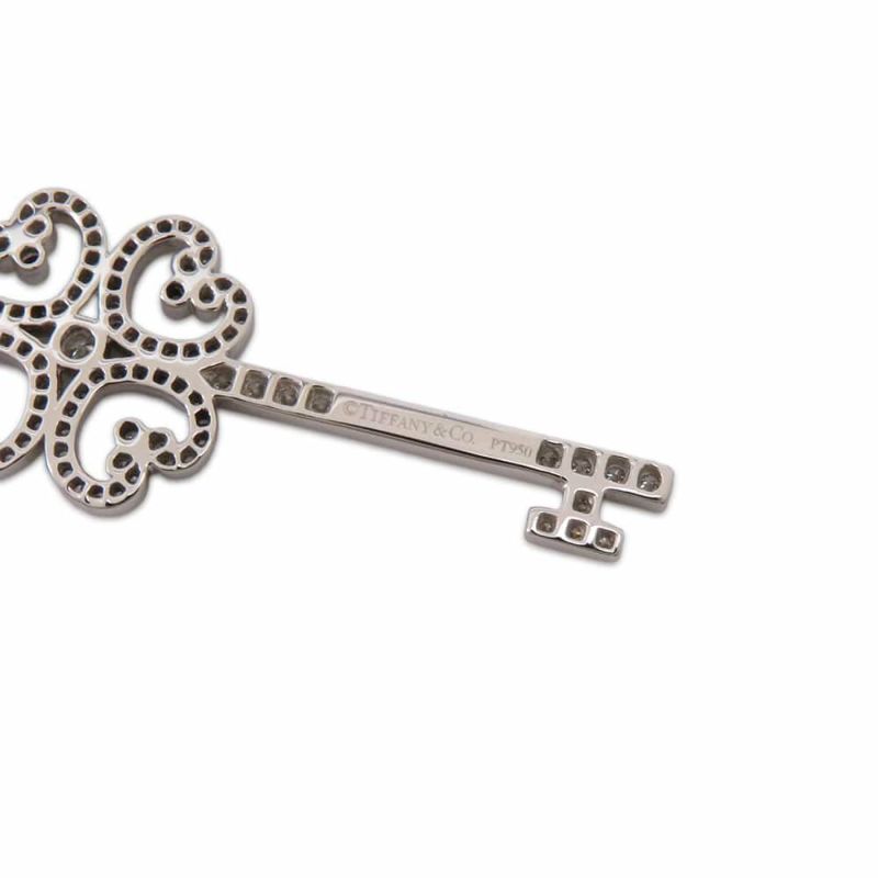 ティファニー ネックレス クアトラハートキー ダイヤモンド Pt950プラチナ Tiffany&Co. ジュエリー