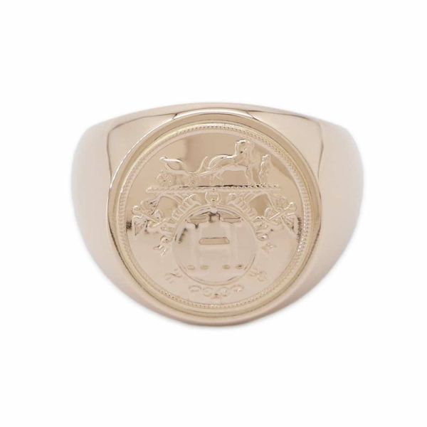 エルメス リング エクスリブリス シュヴァリエ リング K18PGピンゴールド リングサイズ52 HERMES 指輪 ジュエリー