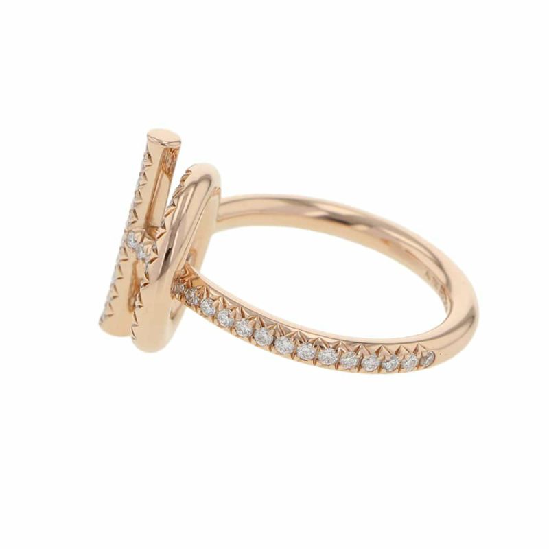 エルメス リング エシャペSM ダイヤモンド 11P 0.43ct K18PGピンクゴールド リングサイズ48 HERMES ジュエリー 指輪