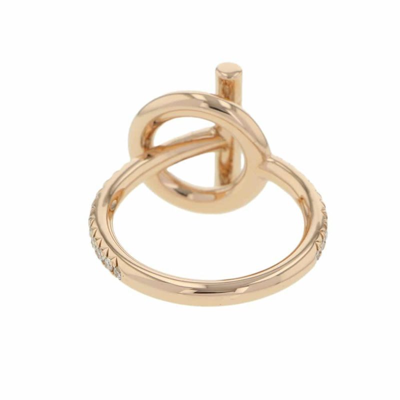 エルメス リング エシャペSM ダイヤモンド 11P 0.43ct K18PGピンクゴールド リングサイズ48 HERMES ジュエリー 指輪