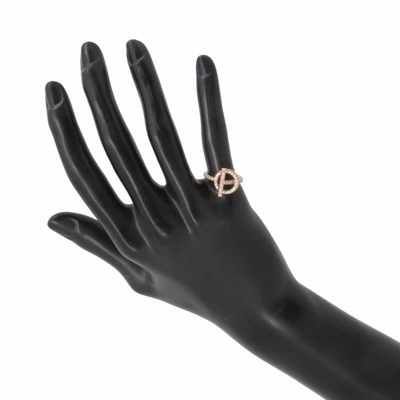 エルメス リング エシャペSM ダイヤモンド 11P 0.43ct K18PGピンクゴールド リングサイズ48 HERMES ジュエリー 指輪