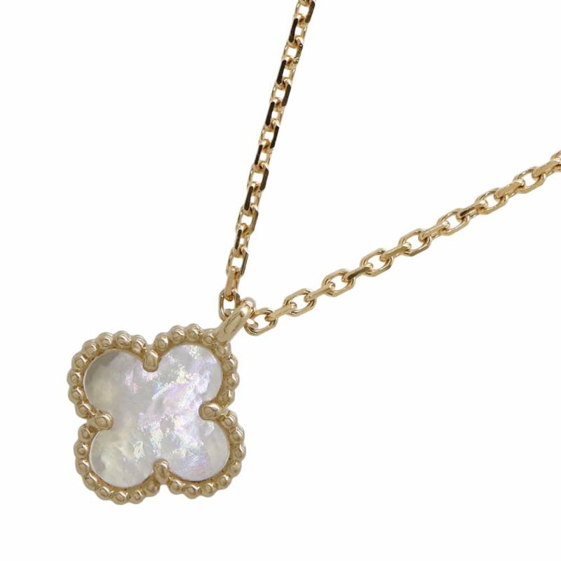 ヴァンクリーフ&アーペル ネックレス スウィート アルハンブラ ペンダント マザーオブパール K18YGイエローゴールド VCARF69100