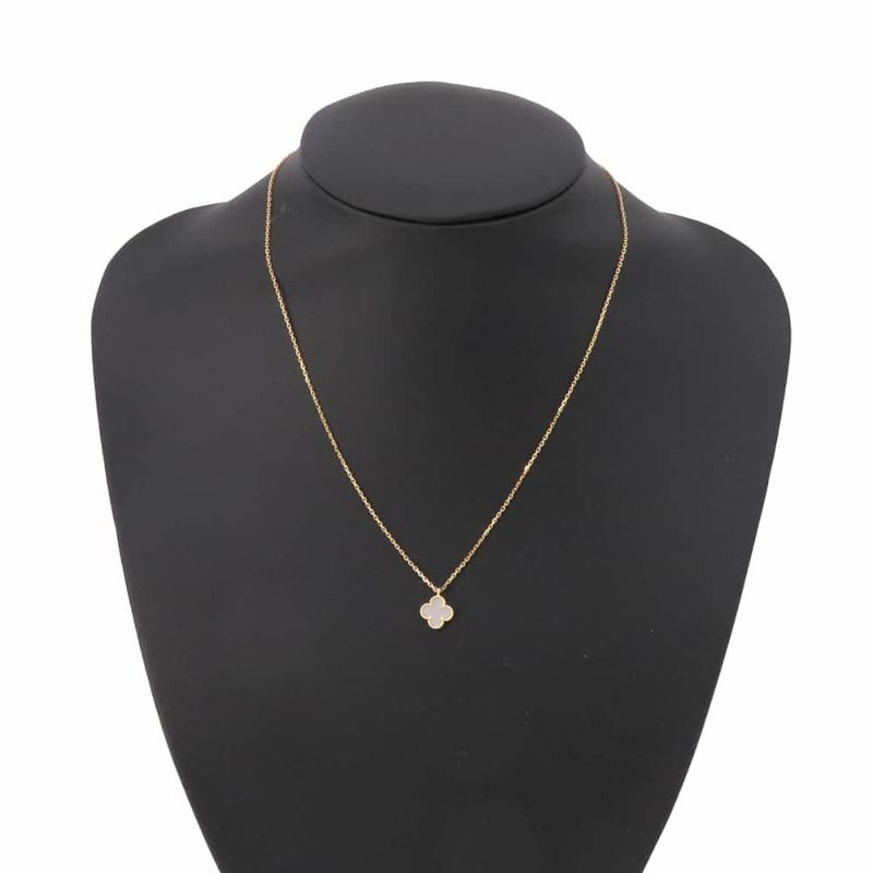 ヴァンクリーフ&アーペル ネックレス スウィート アルハンブラ ペンダント マザーオブパール K18YGイエローゴールド VCARF69100