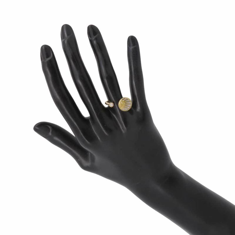 ディオール リング ローズ セレスト リング ダイヤモンド0.07ct マザーオブパール K18YG リングサイズ50 JSAM95014 指輪