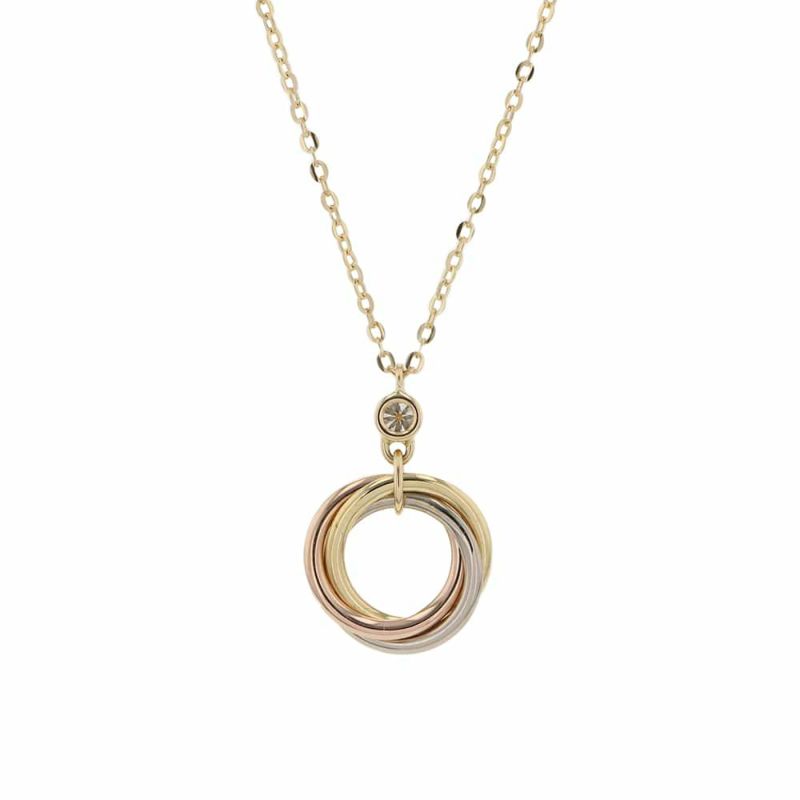 カルティエ ネックレス トリニティ ネックレス ブリリアントカット ダイヤモンド 0.05ct K18YG/K18PG/K18WG B7224852