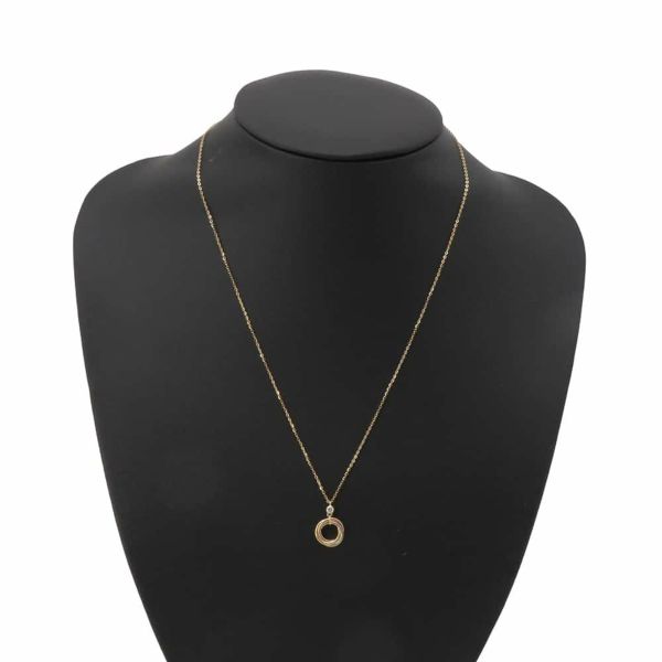 カルティエ ネックレス トリニティ ネックレス ブリリアントカット ダイヤモンド 0.05ct K18YG/K18PG/K18WG B7224852