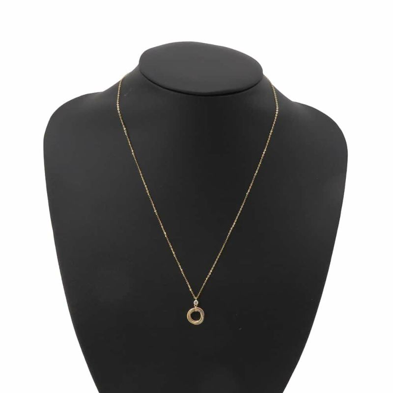カルティエ ネックレス トリニティ ネックレス ブリリアントカット ダイヤモンド 0.05ct K18YG/K18PG/K18WG B7224852