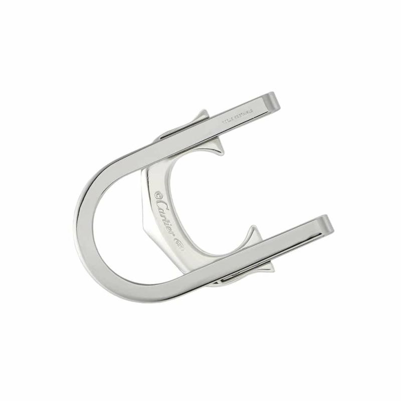 カルティエ マネークリップ Cドゥ マネークリップSV925シルバー SSステンレススチール Cartier 財布 小物