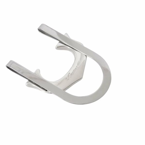 カルティエ マネークリップ Cドゥ マネークリップSV925シルバー SSステンレススチール Cartier 財布 小物
