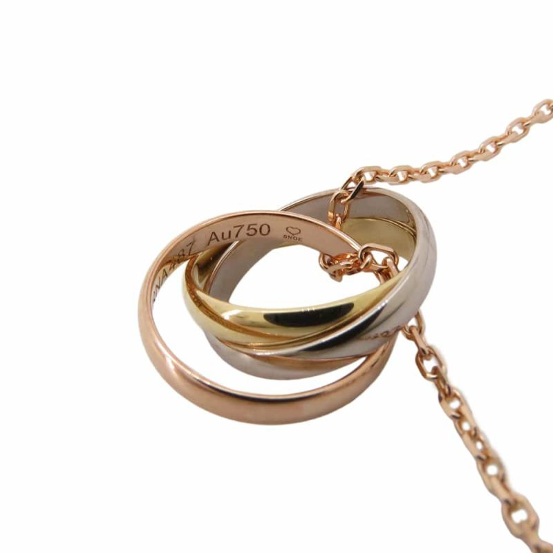 カルティエ ネックレス ベビー トリニティ ネックレス K18YG/K18PG/K18WG Cartier ジュエリー