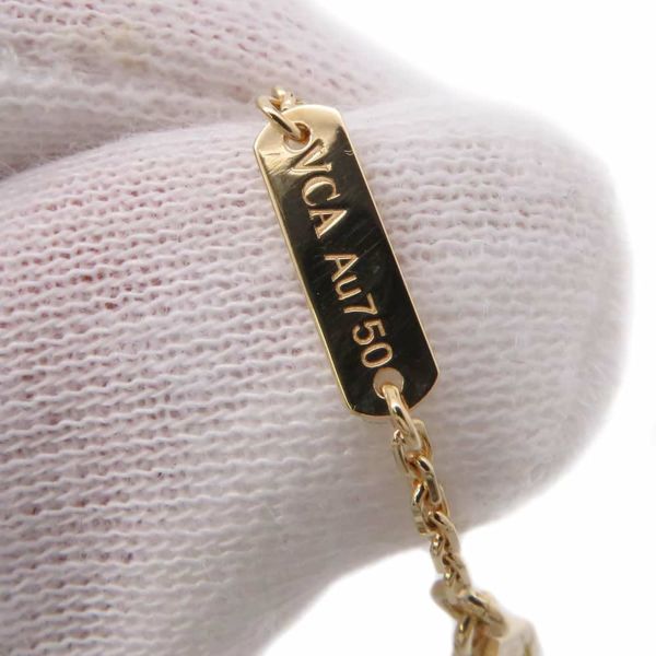 ヴァンクリーフ&アーペル ネックレス ヴィンテージ アルハンブラ ペンダント マザーオブパール K18YGイエローゴールド VCARA45900