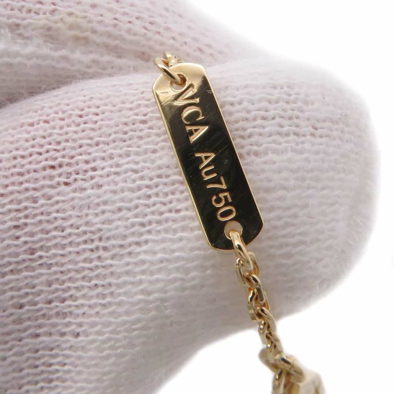 ヴァンクリーフ&アーペル ネックレス ヴィンテージ アルハンブラ ペンダント マザーオブパール K18YGイエローゴールド VCARA45900