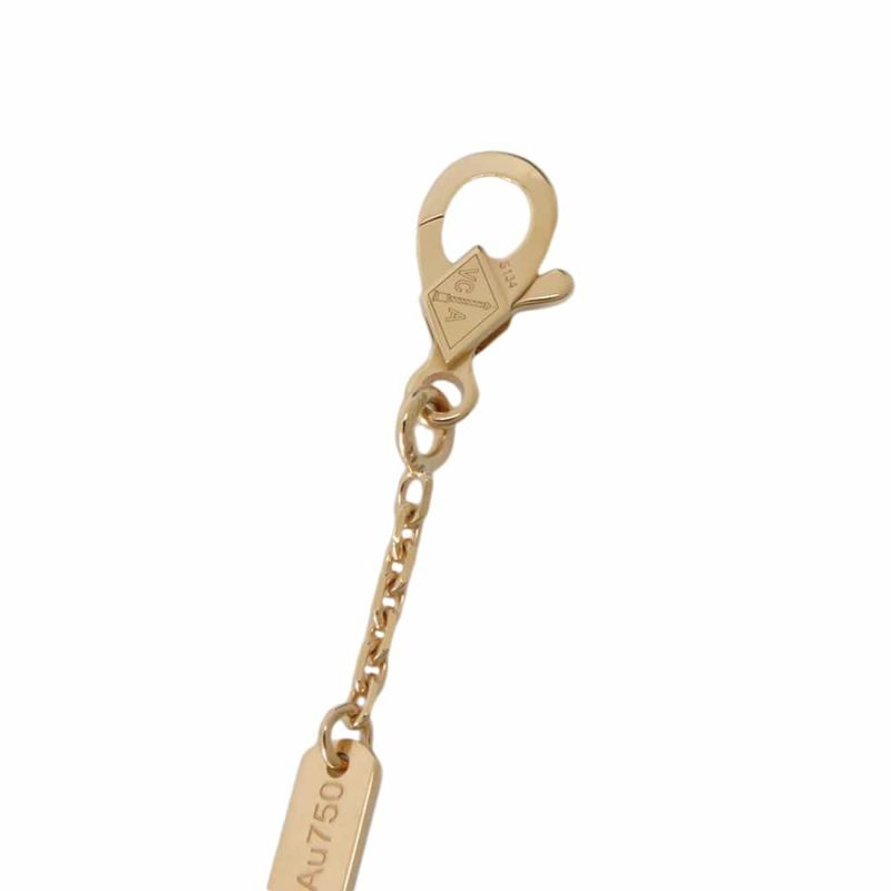 ヴァンクリーフ&アーペル ネックレス ヴィンテージ アルハンブラ ペンダント マザーオブパール K18YGイエローゴールド VCARA45900