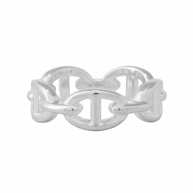 エルメス リング シェーヌダンクル アンシェネPM SV925シルバー リングサイズ58 HERMES ジュエリー