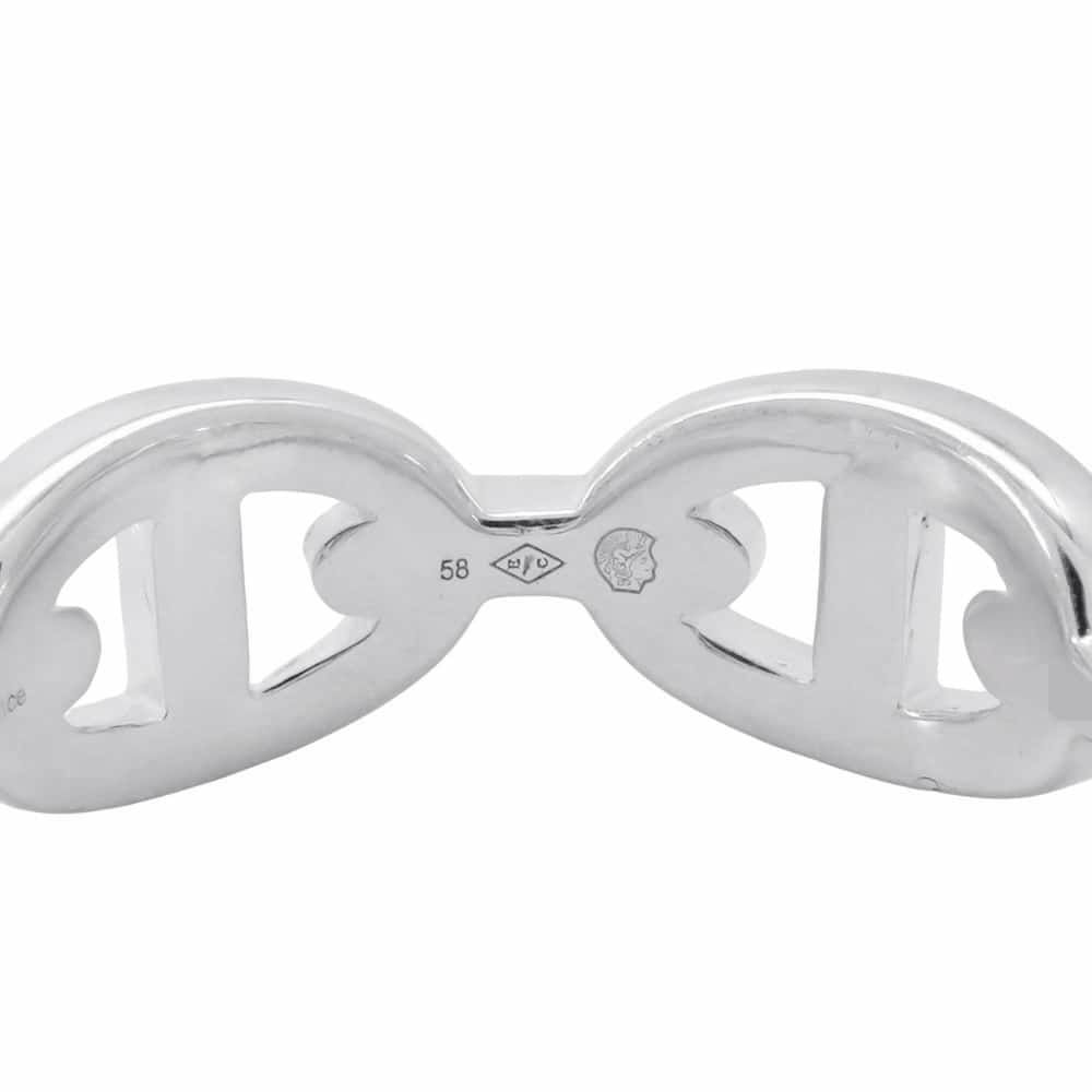 エルメス リング シェーヌダンクル アンシェネPM SV925シルバー リングサイズ58 HERMES ジュエリー