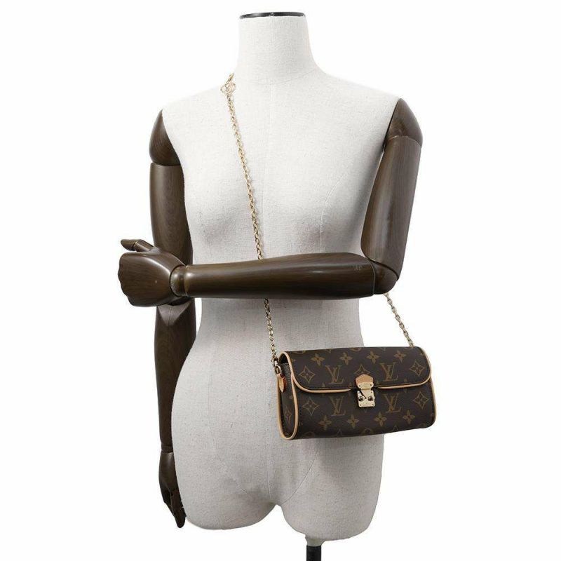 ルイヴィトン ショルダーバッグ モノグラム・キャンバス ポシェット・カミーユ M13566 ブラウン 3way