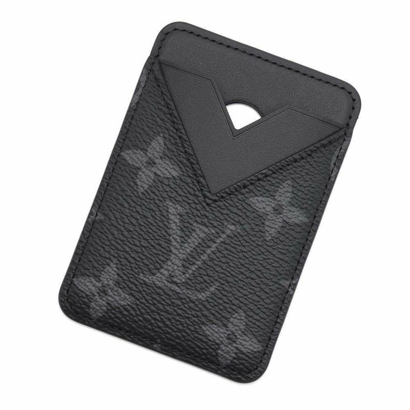 ルイヴィトン カードケース モノグラム・エクリプス マグセーフ ポルト カルト・マグネット M12602 LOUIS VUITTON 黒