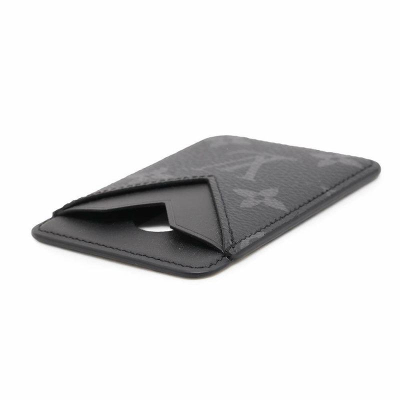 ルイヴィトン カードケース モノグラム・エクリプス マグセーフ ポルト カルト・マグネット M12602 LOUIS VUITTON 黒