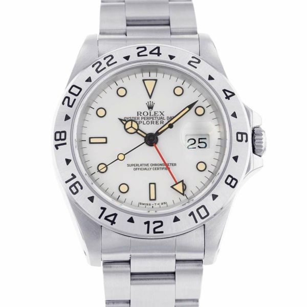 ロレックス エクスプローラー2 X番 16570 ROLEX 腕時計 白文字盤 安心 ...